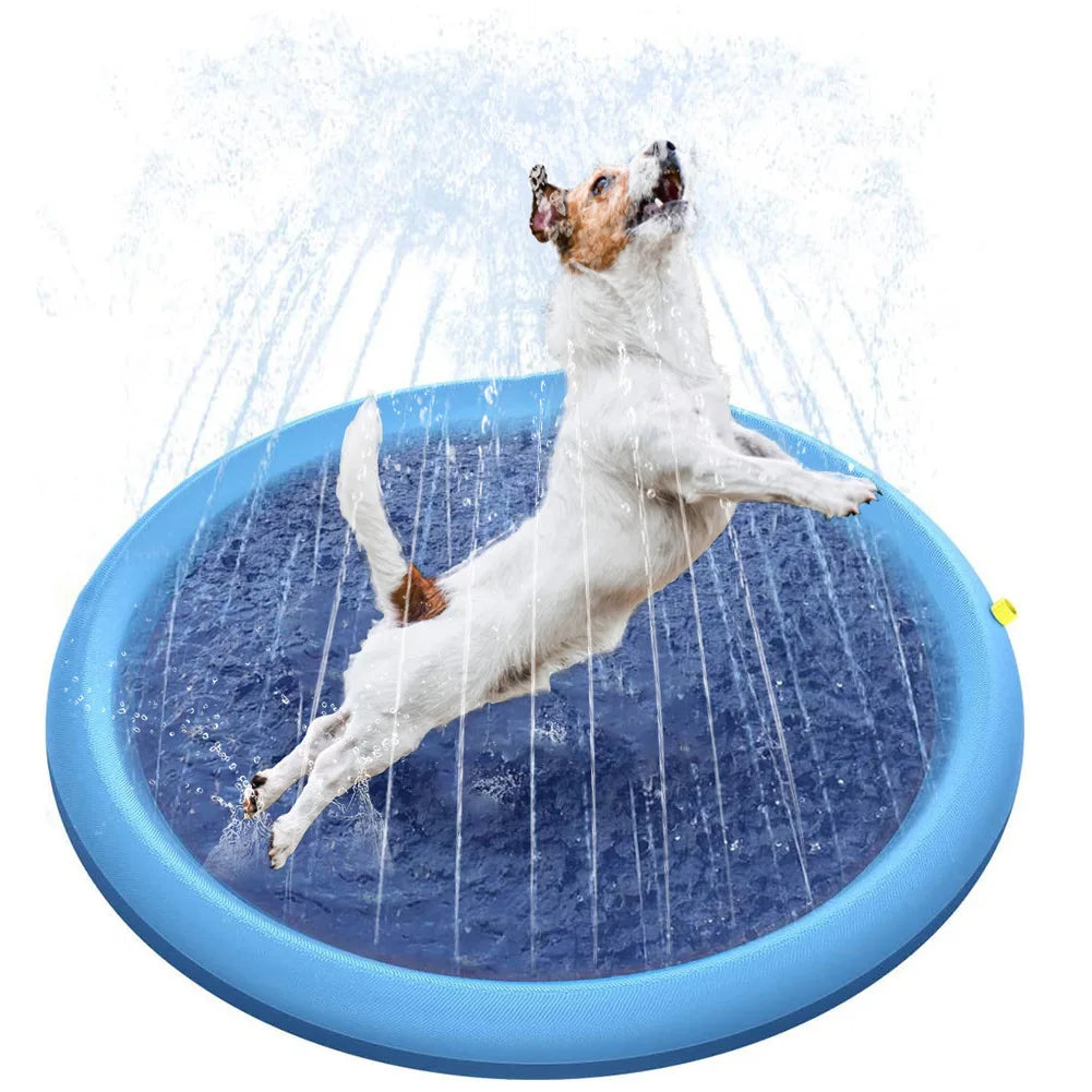 Smmer Dog Toy Splash Sprinkler Pad