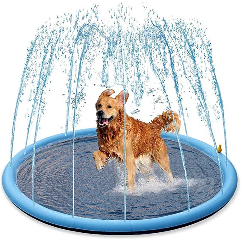 Smmer Dog Toy Splash Sprinkler Pad