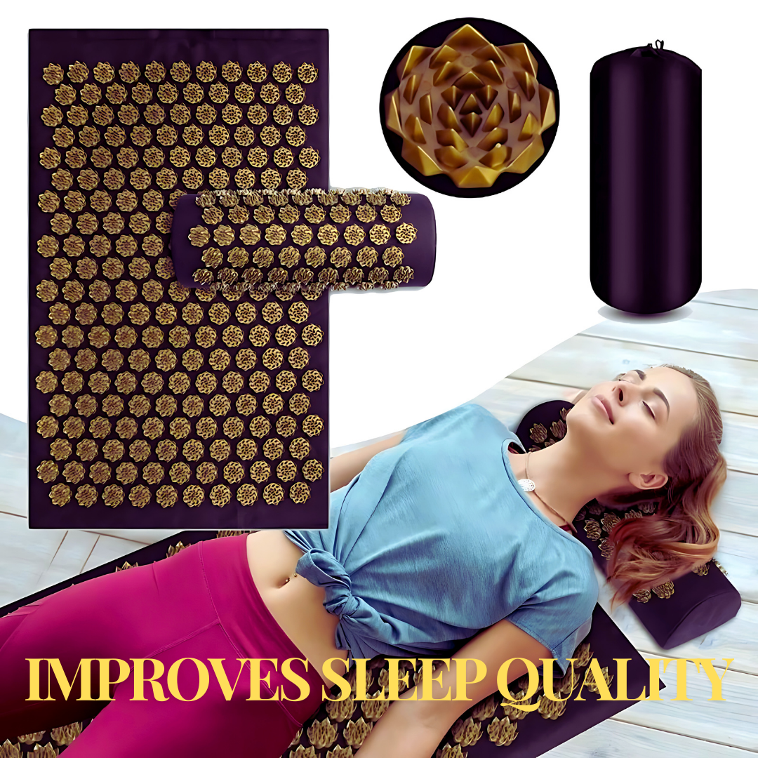 Acupressure Yoga Mat & Pillow - Spike Massage Set