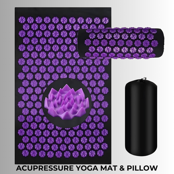 Acupressure Yoga Mat & Pillow - Spike Massage Set