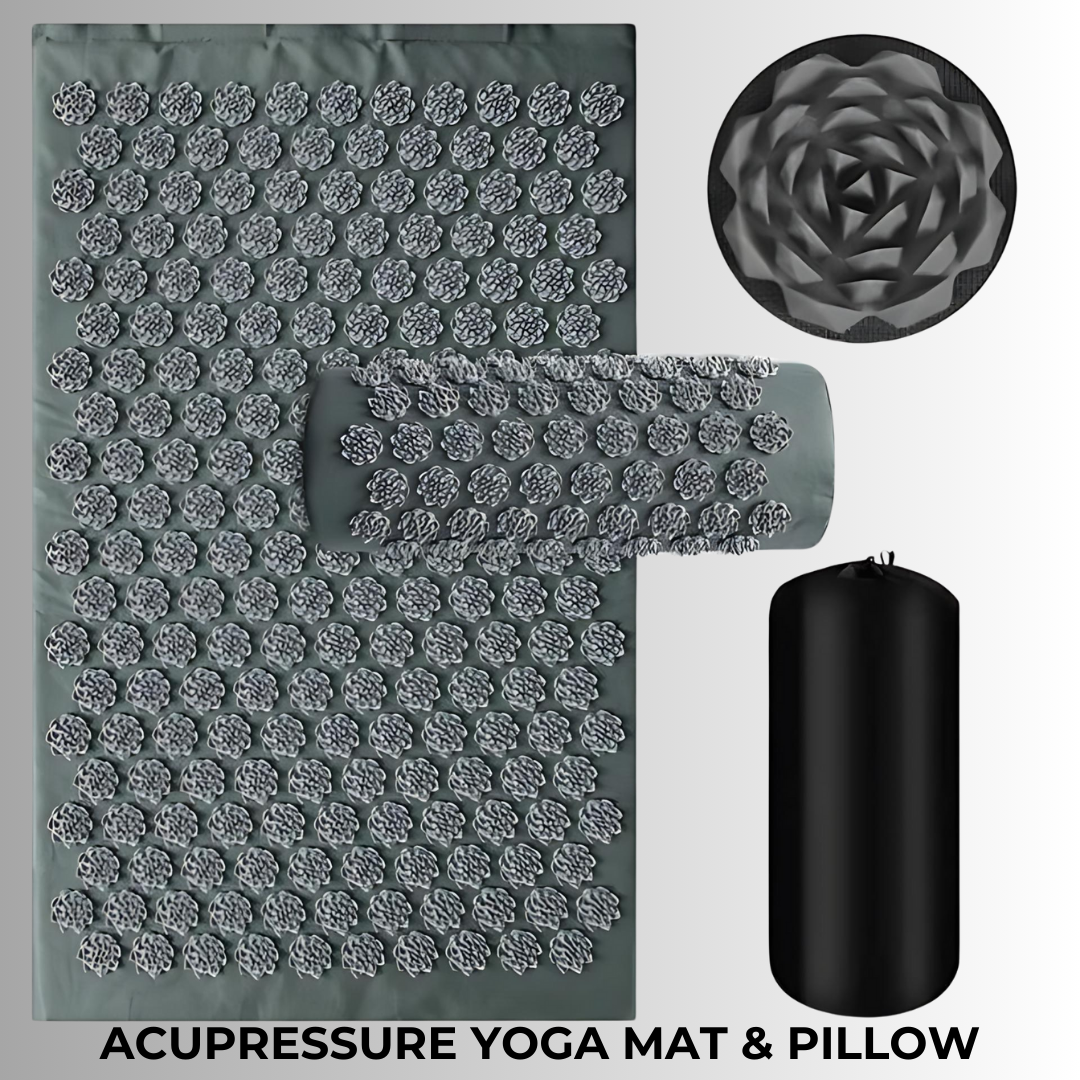 Acupressure Yoga Mat & Pillow - Spike Massage Set