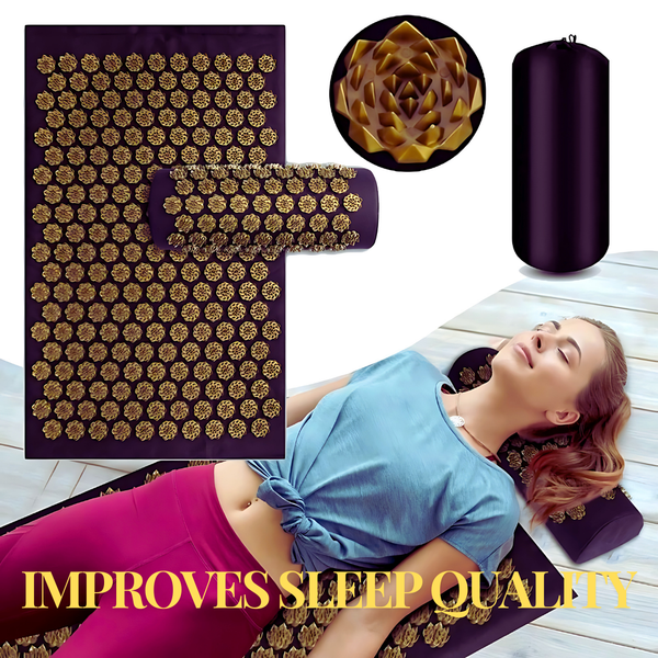 Acupressure Yoga Mat & Pillow - Spike Massage Set